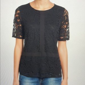 Gibson Black Lace Top